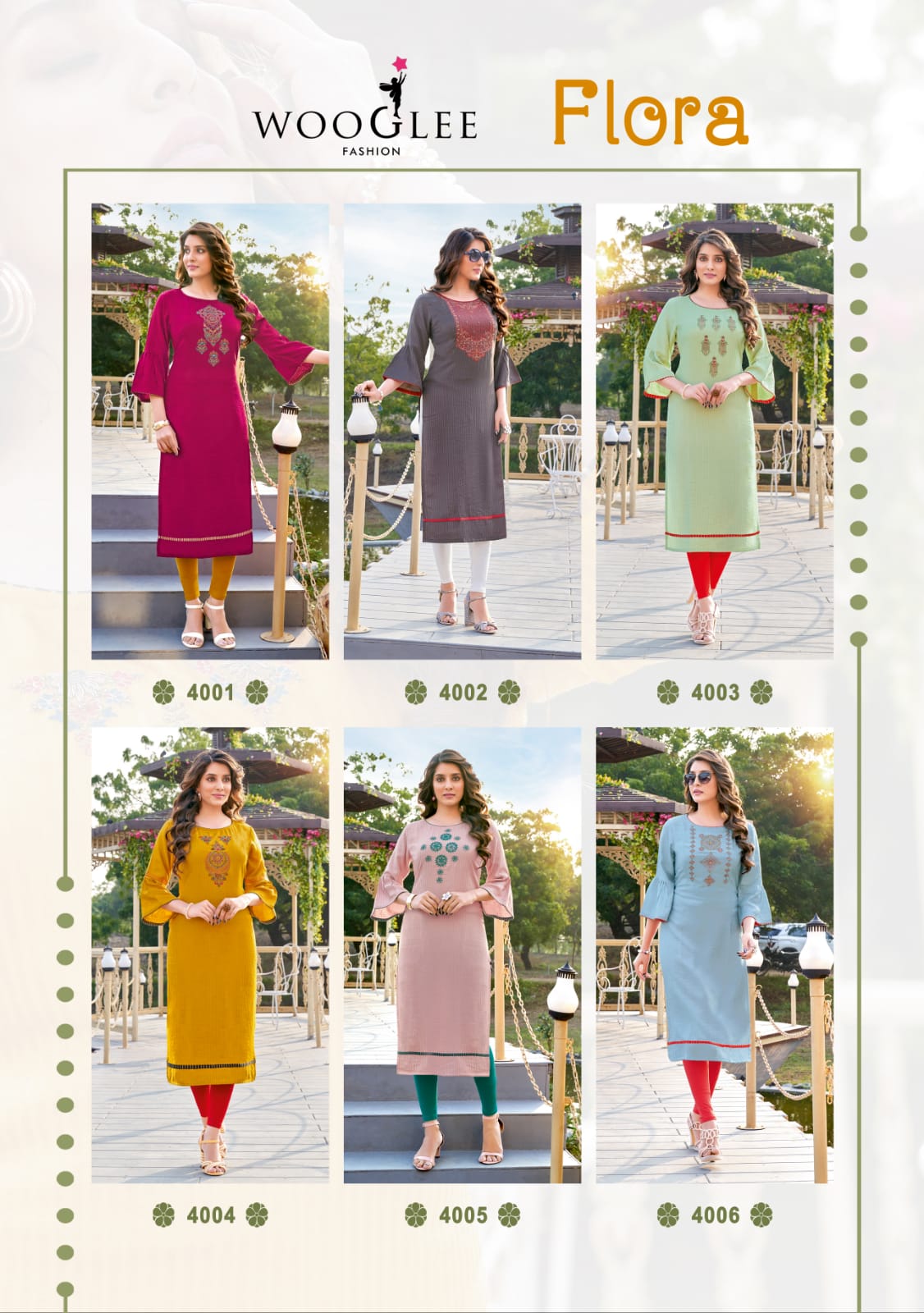 Wooglee Flora Fancy Designer Party Wear Designer Kurti Collection